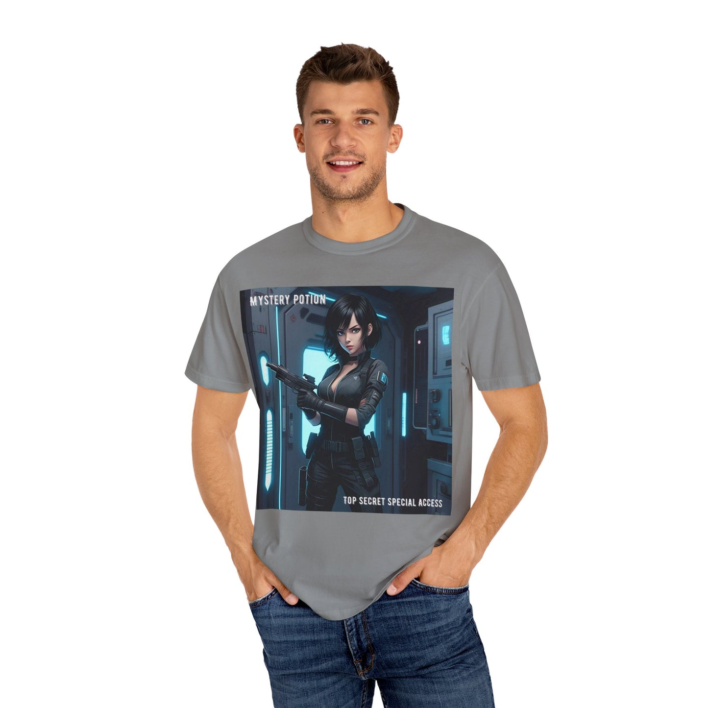 Mystery Potion Graphic Tee, Gamer T-Shirt, Unisex Clothing, Casual Wear, Birthday Gift, Top Secret Access Shirt