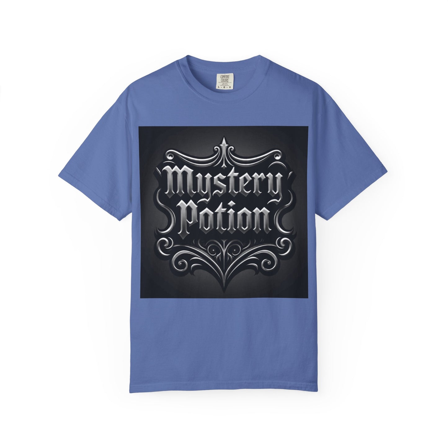 Mystery Potion Unisex Garment-Dyed T-shirt | Halloween Costume Shirt, Casual Wear, Themed Party Tee, Gift for Mystery Lovers