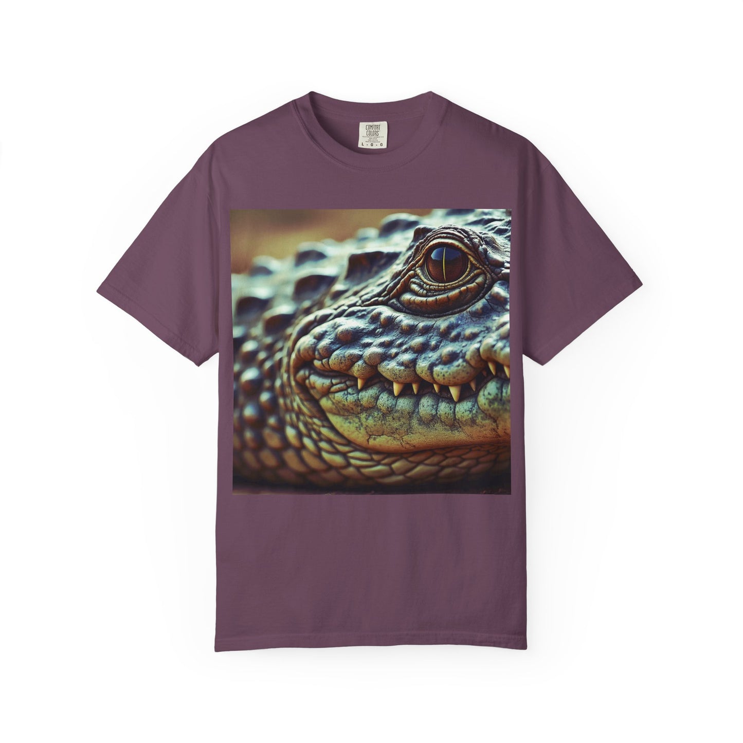Aligator Unisex Garment-Dyed T-Shirt with Lizard Design, Cool Animal Tee for Nature Lovers, Gift for Her, Him, Birthday, Outdoor Enthusiasts