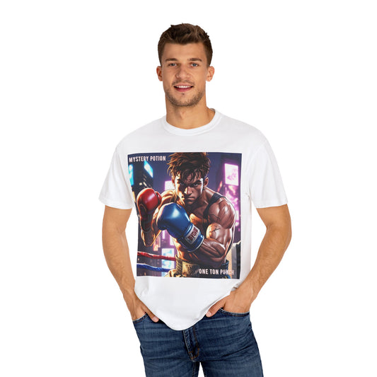 'One Ton Punch' by Mystery Potion, Boxer T-Shirt, Unisex Graphic Tee, Gift for Gamers, Vintage Style Shirt, Cool Casual Wear, Streetwear Fashion