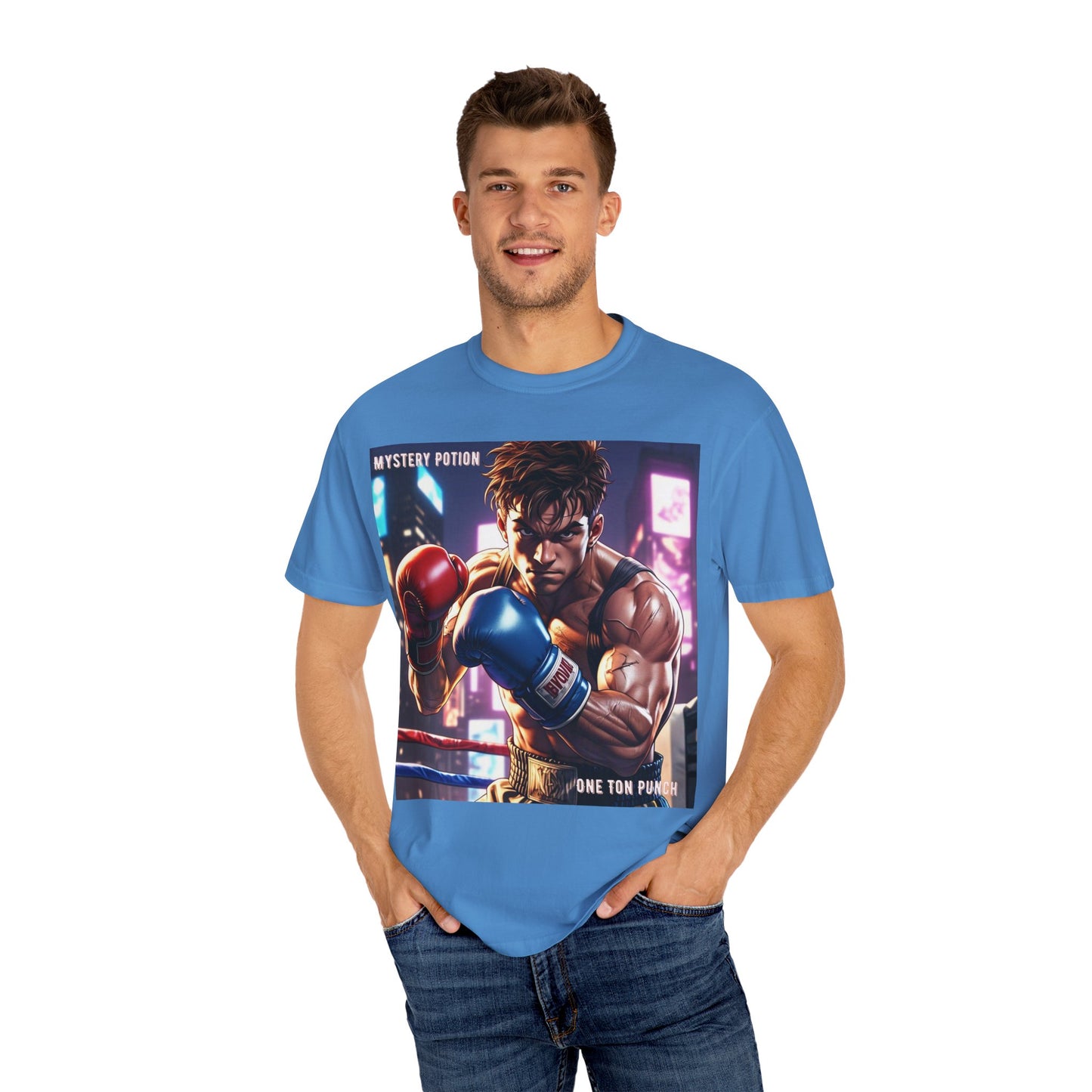 'One Ton Punch' by Mystery Potion, Boxer T-Shirt, Unisex Graphic Tee, Gift for Gamers, Vintage Style Shirt, Cool Casual Wear, Streetwear Fashion