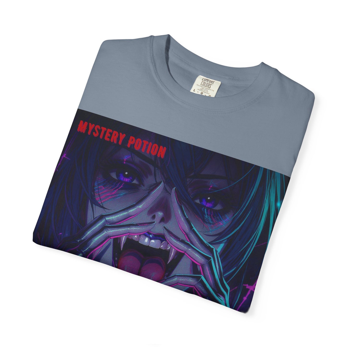 'Beneath The All-Mocking Tongue' by Mystery Potion Unisex Garment-Dyed T-shirt