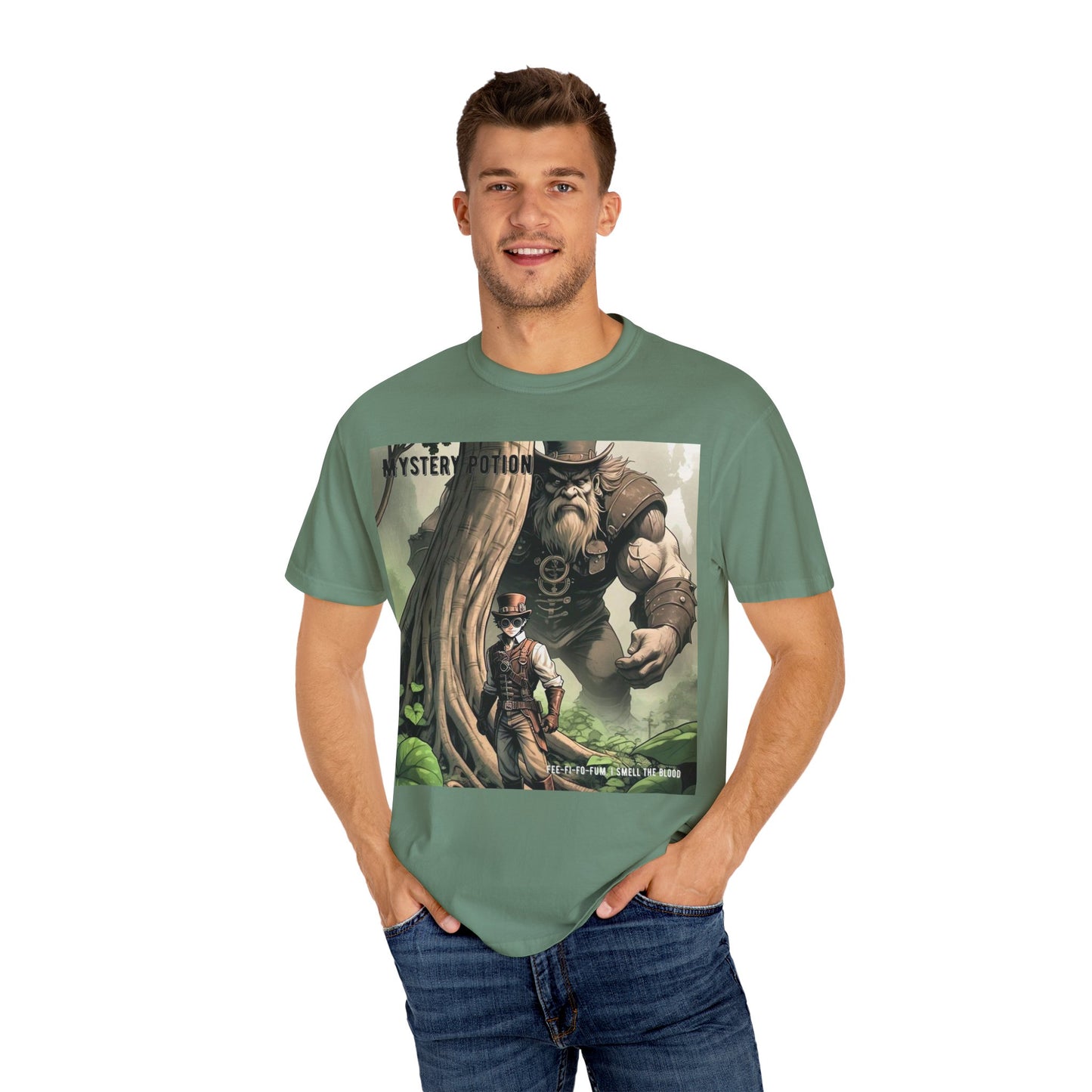 Mystery Potion Adventure T-Shirt, Fantasy Shirt, Unisex Graphic Tee, Gamer Gift, Nature Lover Gift, Cool T-Shirt for Events
