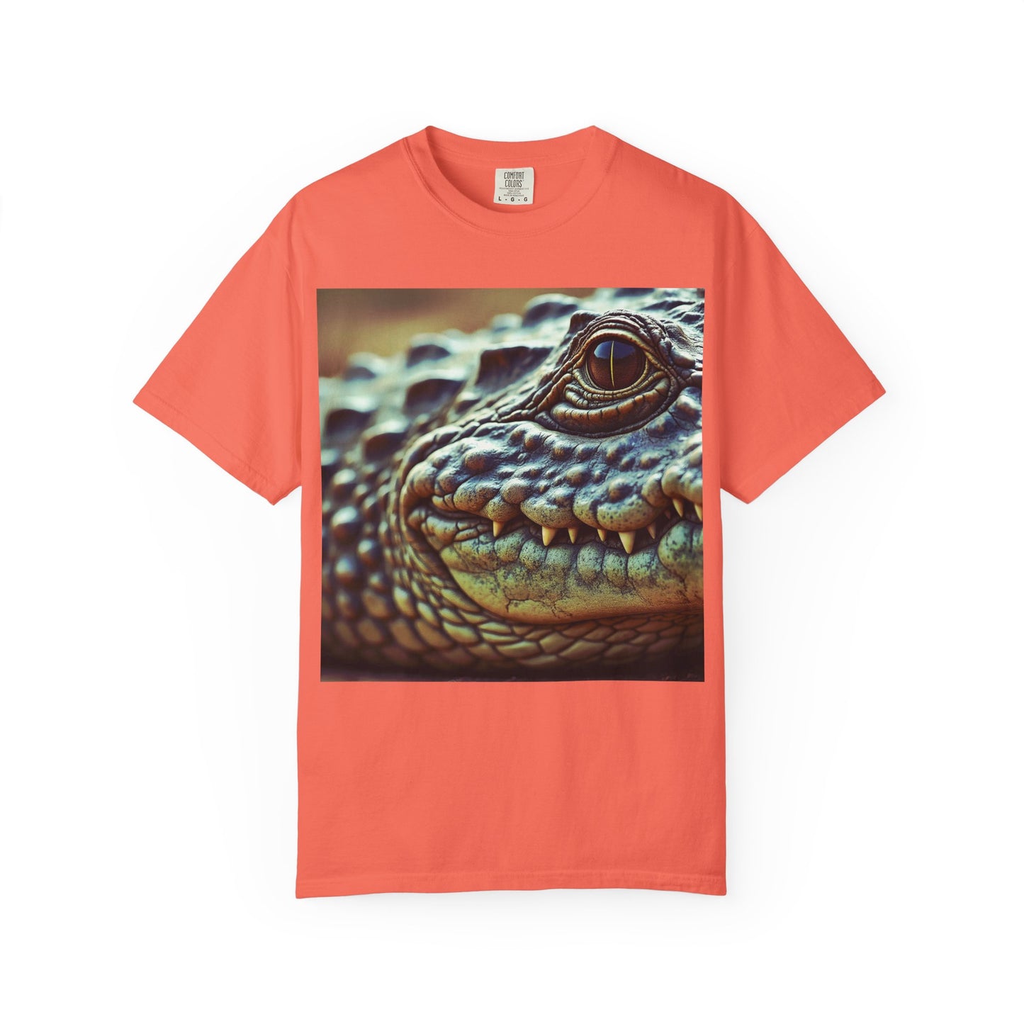 Aligator Unisex Garment-Dyed T-Shirt with Lizard Design, Cool Animal Tee for Nature Lovers, Gift for Her, Him, Birthday, Outdoor Enthusiasts