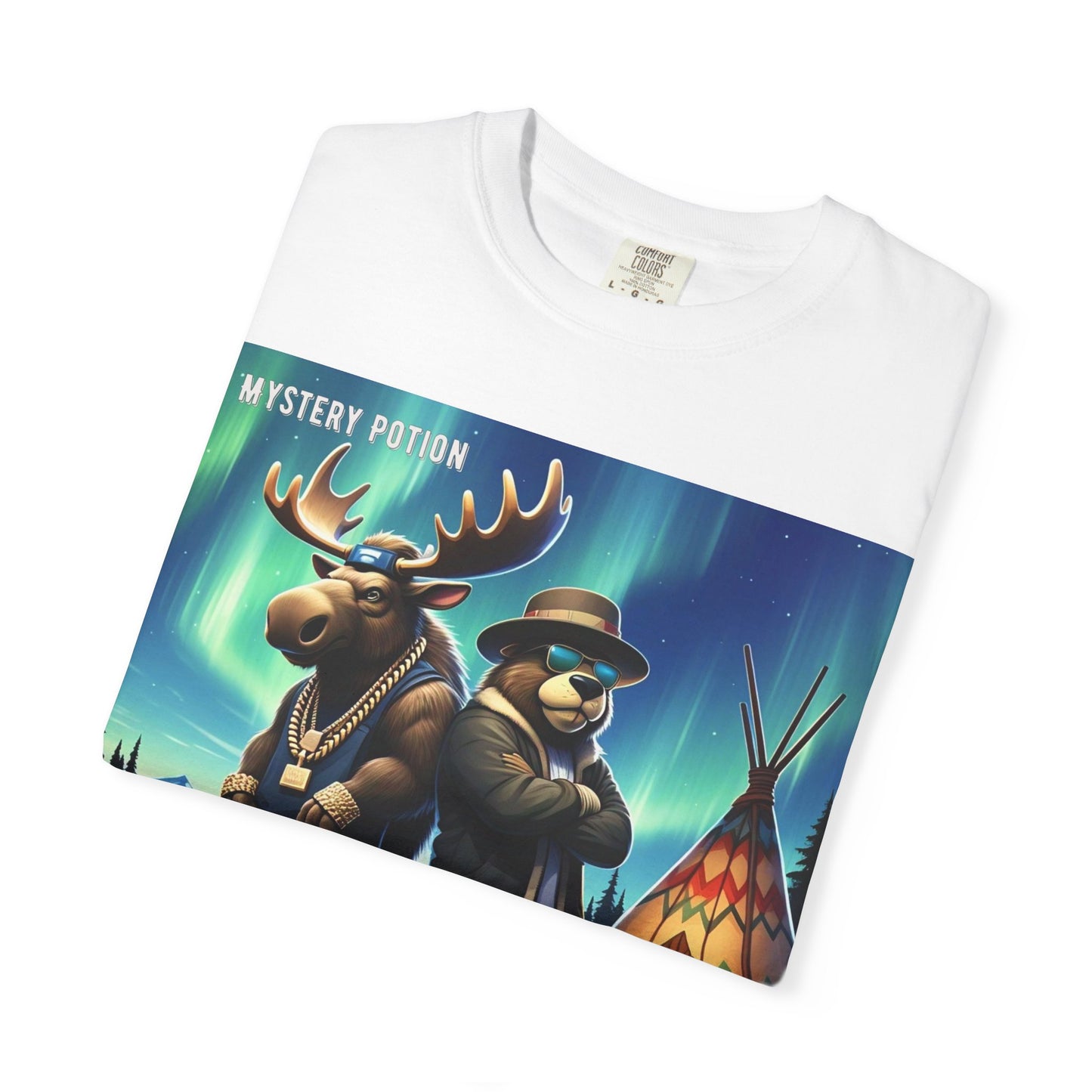 'Land Of The Silver Birch' by Mystery Potion,  Unisex Garment-Dyed T-shirt