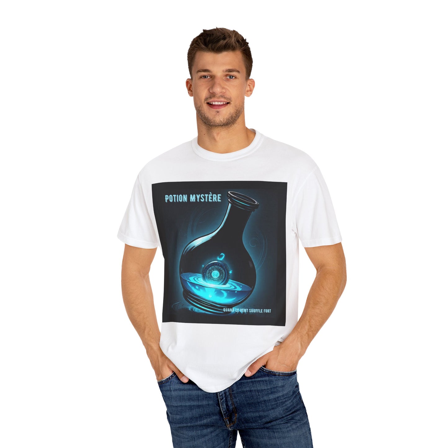 'Quand Le Vent Souffle Fort' par Potion Mystère, Mystery Potion T-Shirt, Unisex Graphic Tee, Magic Lab Shirt, Fantasy Apparel, Gift for Wizards and Witches