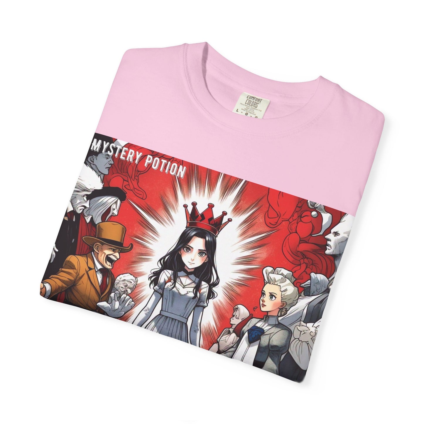 Mystery Potion's Alice In Wonderland Graphic Unisex T-shirt | Cool Casual Wear, Gift for Fans, Art Lovers, Anime Style Merch, Unique Everyday Tee