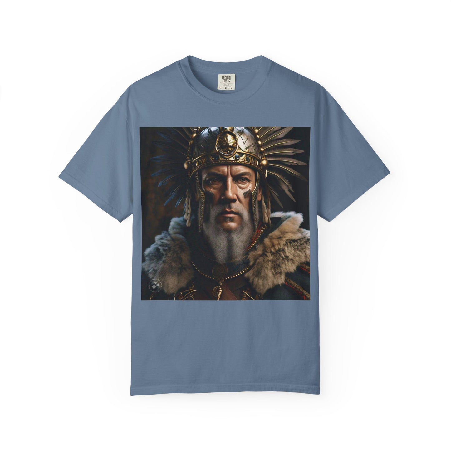 Warrior Spirit Garment-Dyed T-Shirt, Vintage Tee, Unisex Fashion, Gift for Him, Casual Wear, Graphic Top, Everyday Style