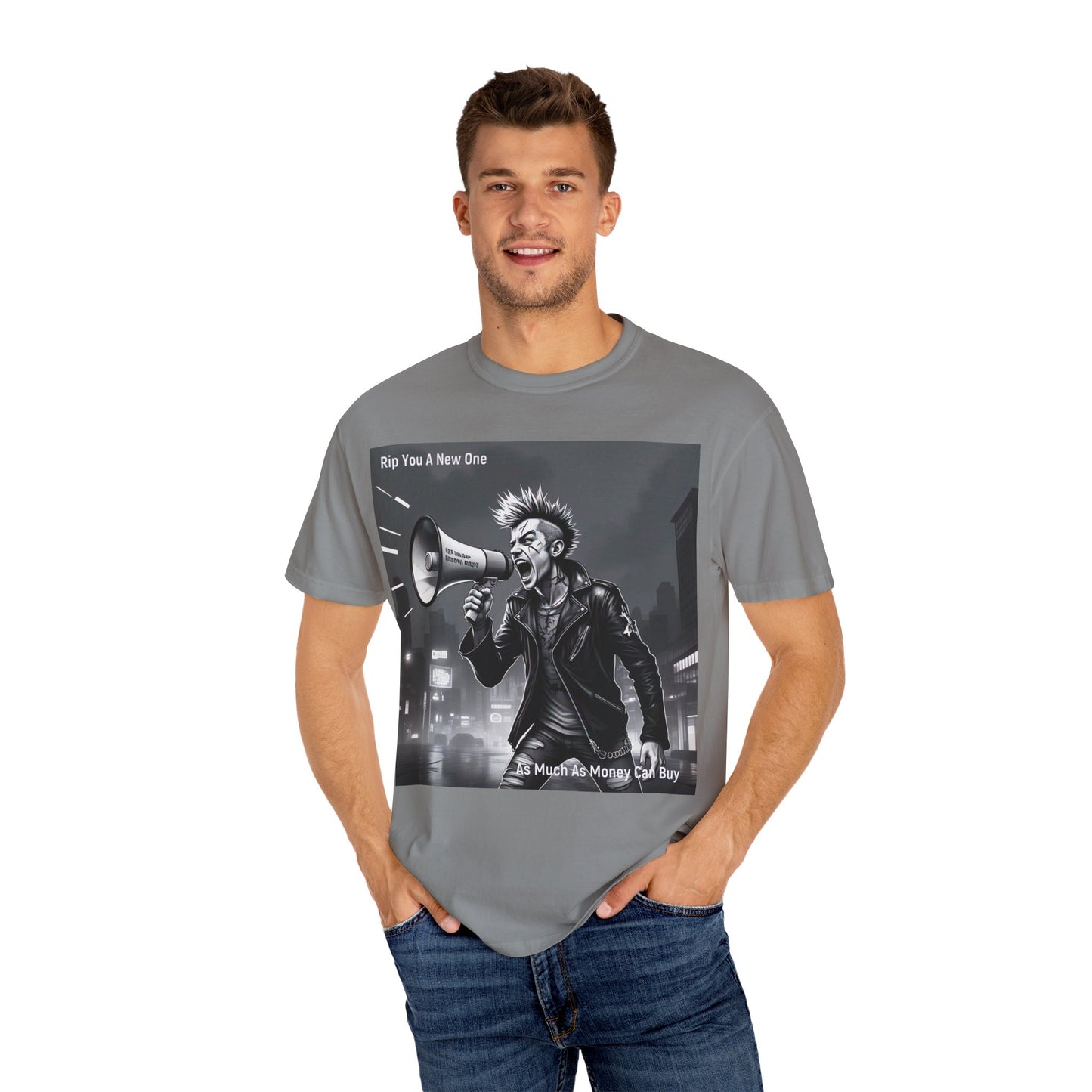'As Much As Money Can Buy' by Rip You A New One, Edgy Graphic T-shirt featuring 'Rip You a New One' for Rebels, Rock Lovers, Unique Gifts, Band Merchandise, Casual Wear