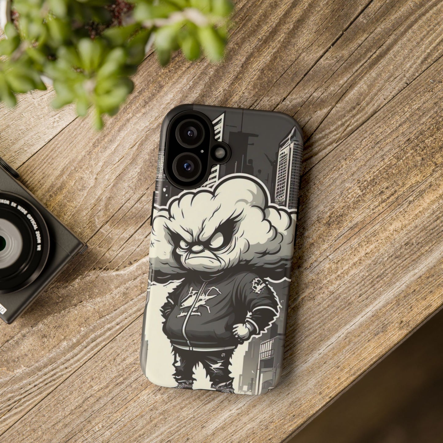 Rip You A New One Tough Cases: Urban Style Phone Case, Angry Cloud Unique Smartphone Protector, Edgy Gift for Him, Trendy Accessories for Tech Lovers, Cool Design Case