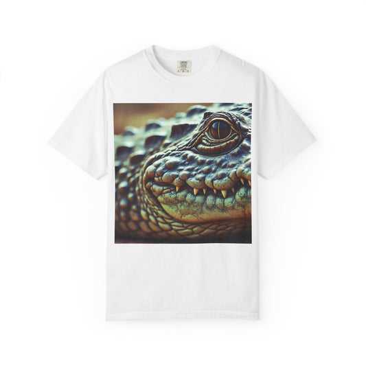 Aligator Unisex Garment-Dyed T-Shirt with Lizard Design, Cool Animal Tee for Nature Lovers, Gift for Her, Him, Birthday, Outdoor Enthusiasts