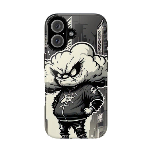 Rip You A New One Tough Cases: Urban Style Phone Case, Angry Cloud Unique Smartphone Protector, Edgy Gift for Him, Trendy Accessories for Tech Lovers, Cool Design Case