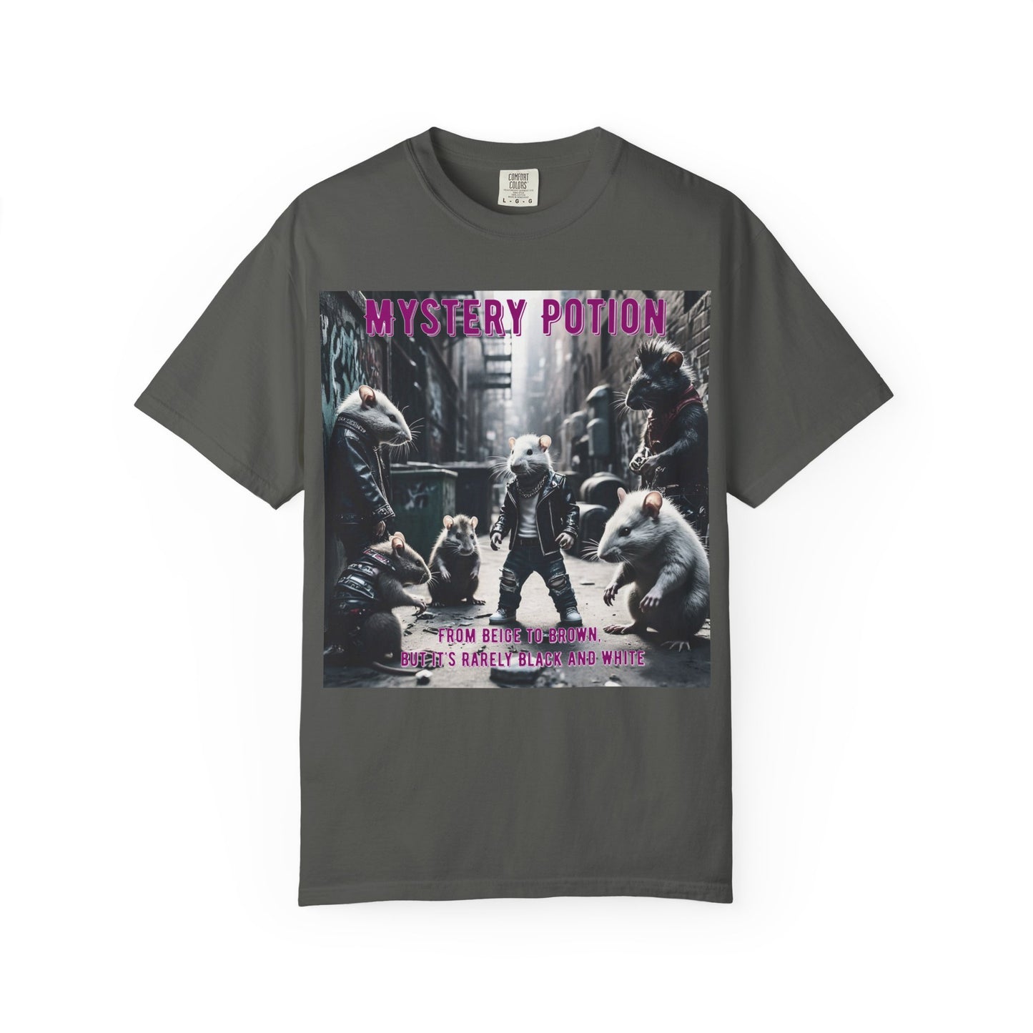 'From Beige to Brown, but it's Rarely Black and White' by Mystery Potion, Anti-Racism Statement Unique Graphic Tee, Mystery Potion's Unity in Diversity Unisex T-Shirt, Casual Wear, Festival Fashion, Summer Style
