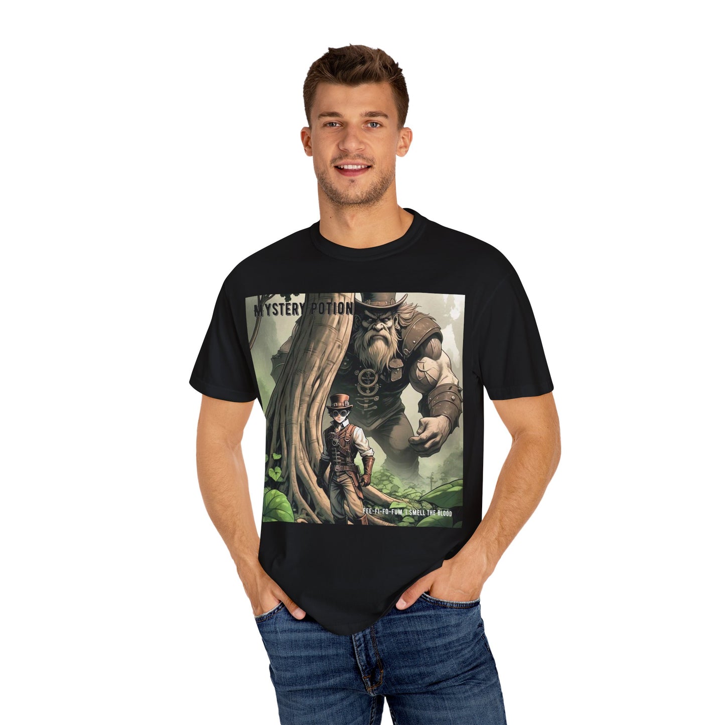 Mystery Potion Adventure T-Shirt, Fantasy Shirt, Unisex Graphic Tee, Gamer Gift, Nature Lover Gift, Cool T-Shirt for Events