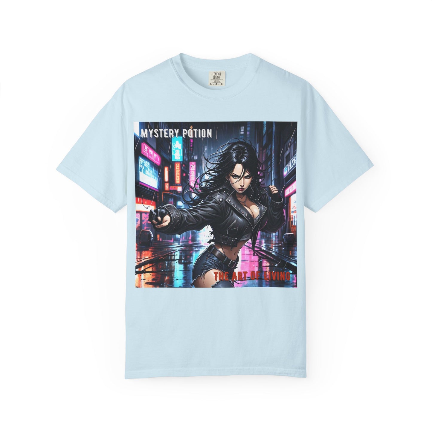 Mystery Potion Art Of Living Graphic T-Shirt, Cool Unisex Tee, Urban Style Apparel, Casual Streetwear, Gift for Gamers, Graphic Tee for Events