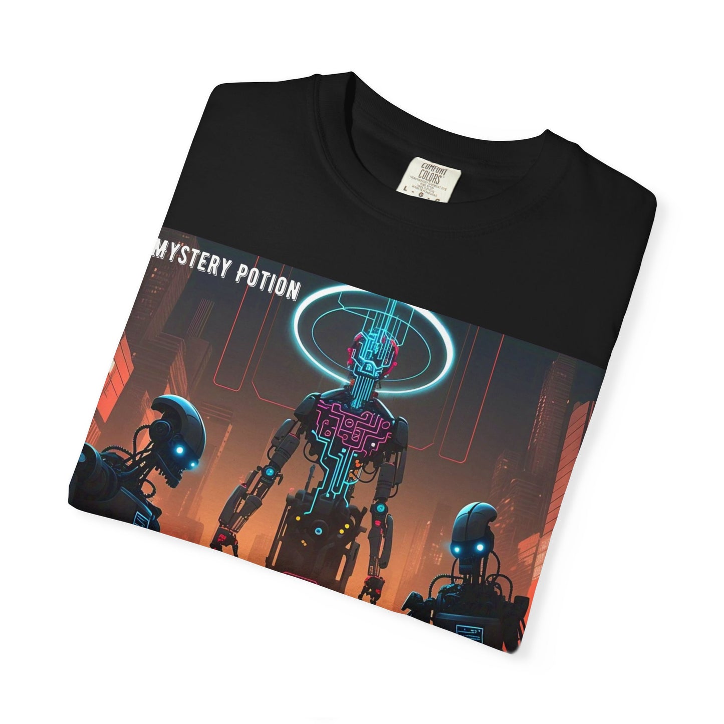 Retro Sci-Fi Graphic T-Shirt, Unisex Casual Tee, Cyberpunk Art Shirt, Gift for Nerds, Vintage Style Tee