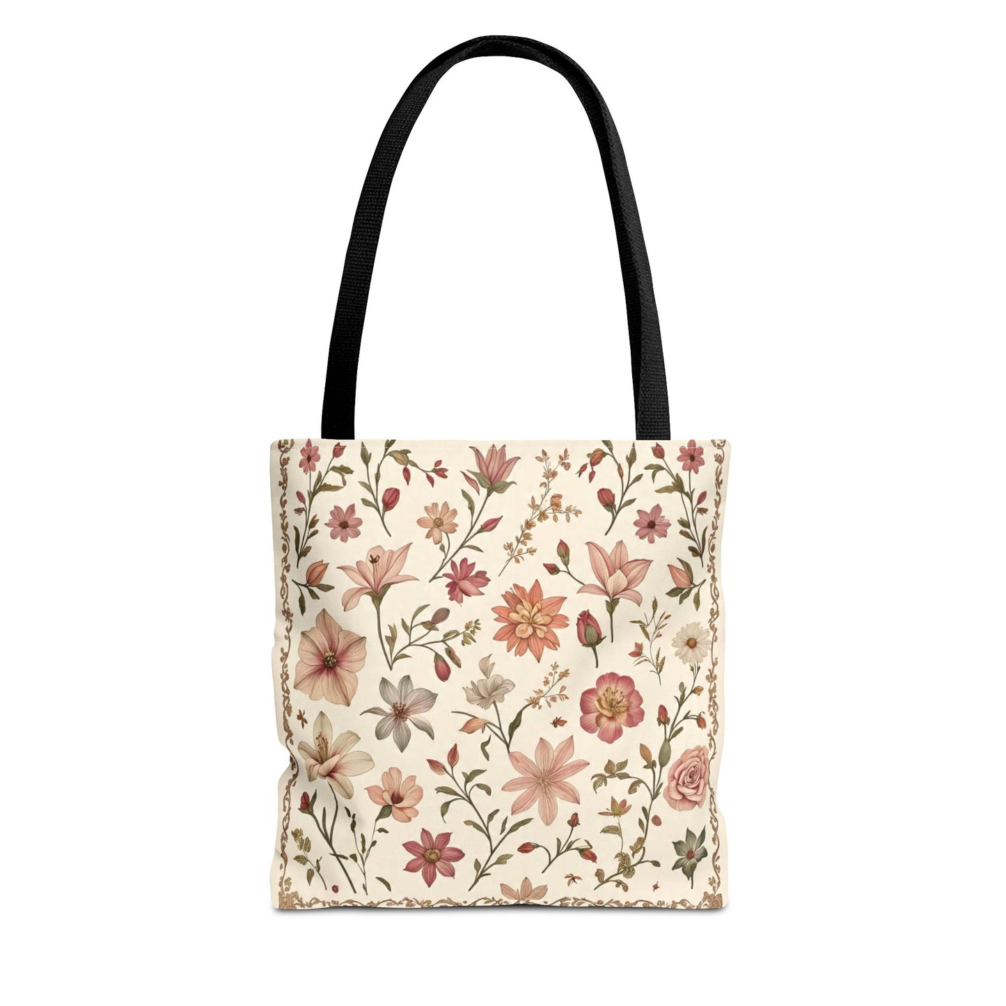 Floral Print Tote Bag - Stylish Everyday Carry, Eco-Friendly Shopping, Gift for Her, Beach Bag, Floral Tote