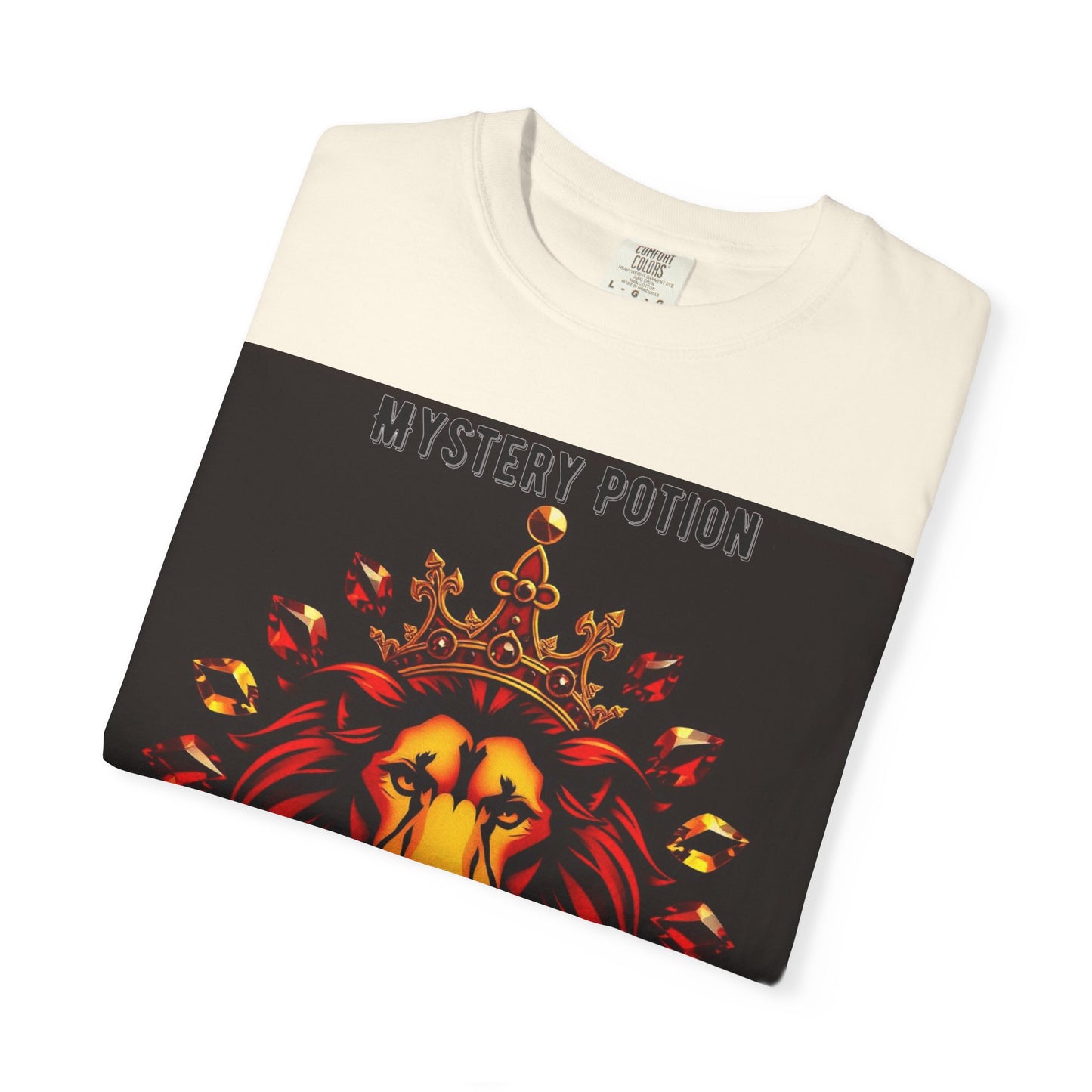 'This Is The Best Song You'll Ever Hear' by Mystery Potion, Bold Graphic Royal Lion T-Shirt, Unisex Tee, Streetwear Style, Gift for Lion Lovers, Perfect for Casual Outings, Unique Clothing