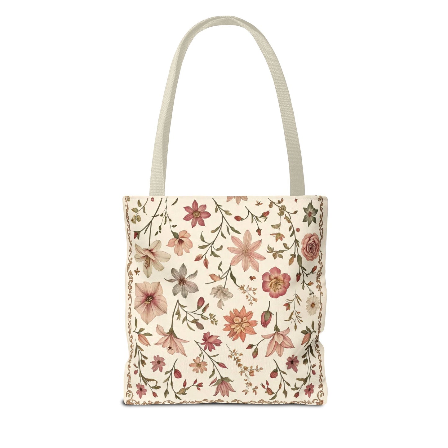 Floral Print Tote Bag - Stylish Everyday Carry, Eco-Friendly Shopping, Gift for Her, Beach Bag, Floral Tote