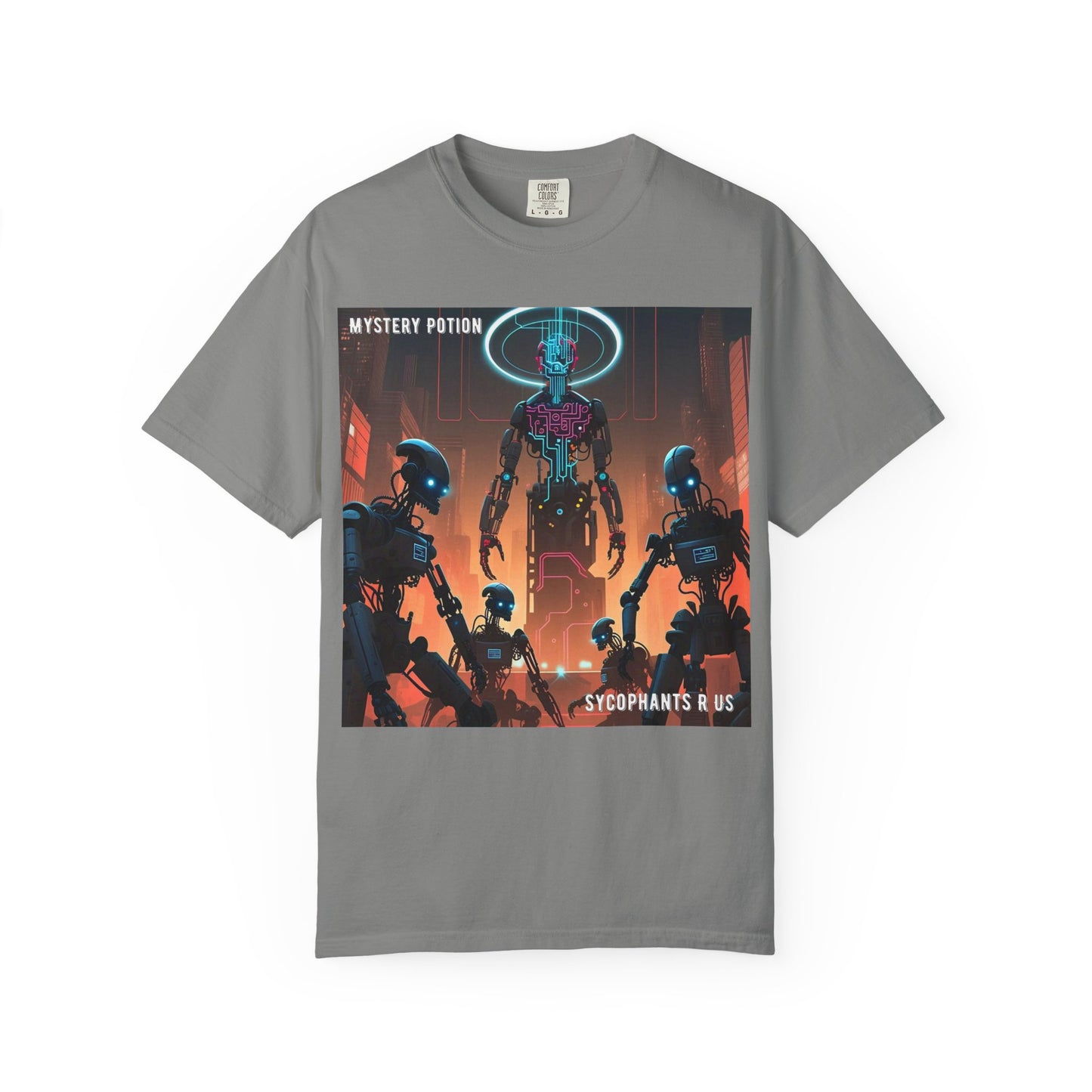 Retro Sci-Fi Graphic T-Shirt, Unisex Casual Tee, Cyberpunk Art Shirt, Gift for Nerds, Vintage Style Tee
