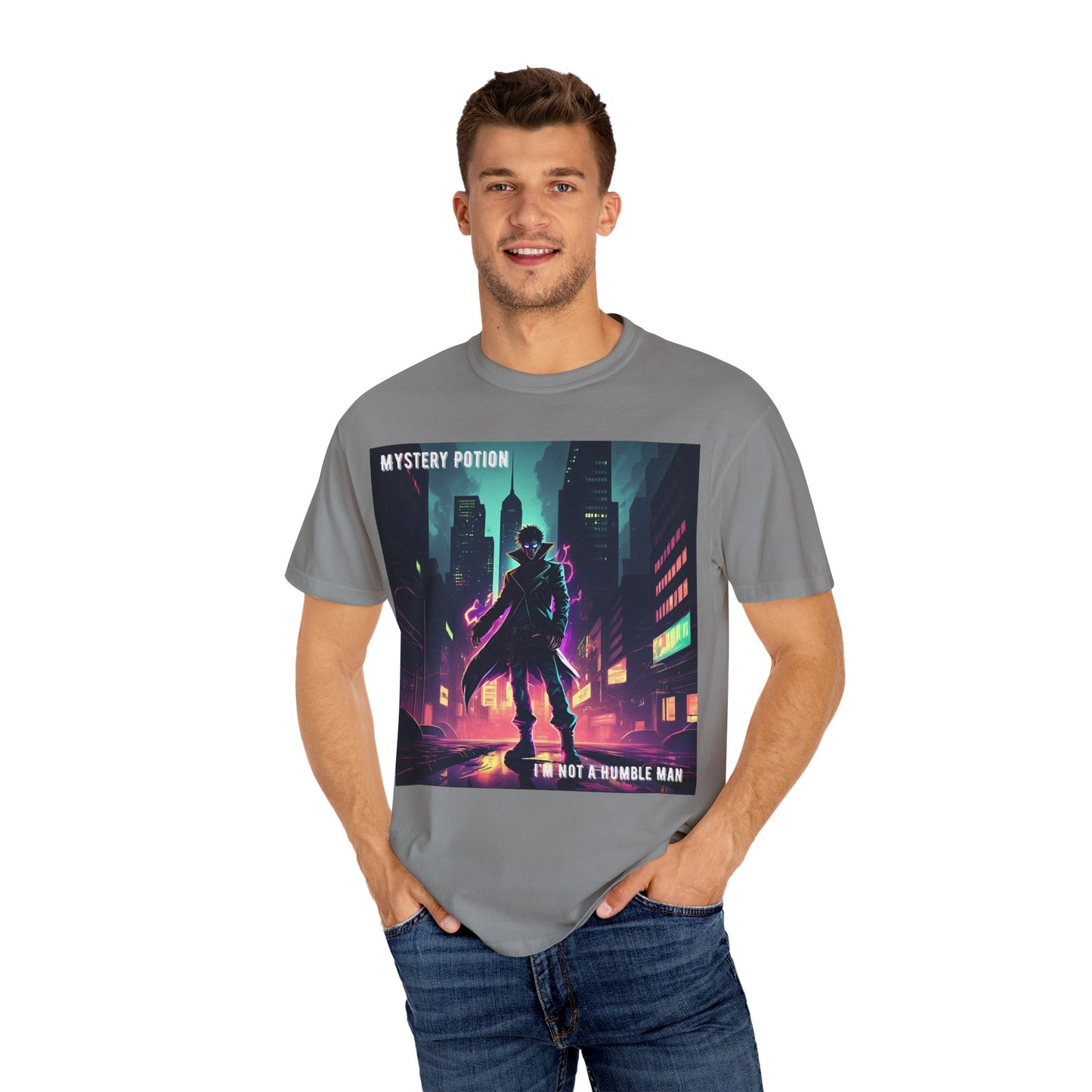 'I'm Not A Humble Man' Design, Mystery Potion Top Hit, Viral Musician's band T-shirt