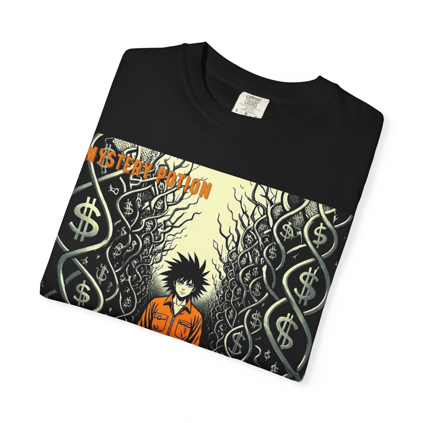 'Prison of Dollar Signs' by GOAT of Goth, Street Art Inspired Unisex T-Shirt, Cool Graphic Tee, Casual Wear, Hip Hop Fashion, Gift for Art Lovers, Unique Style