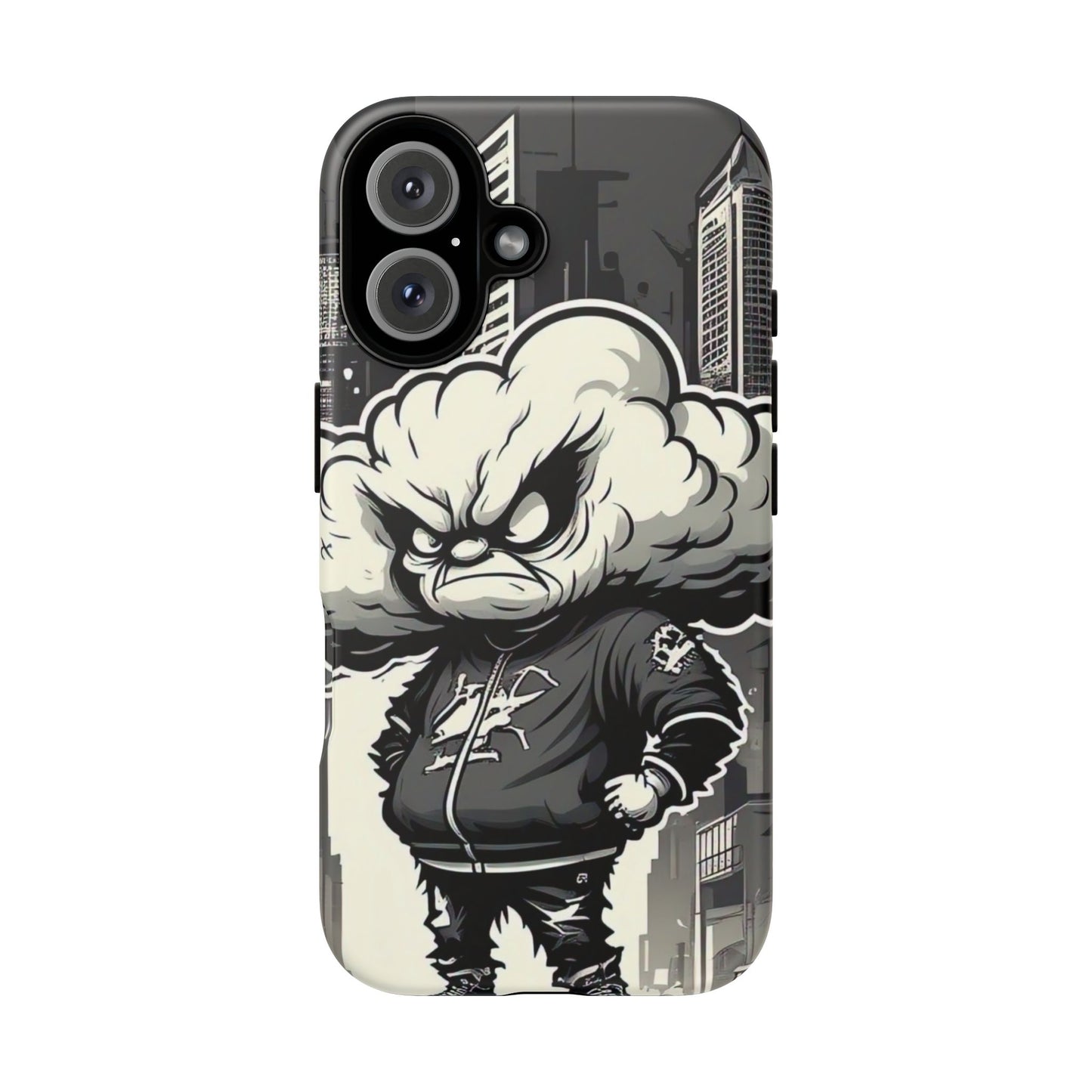 Rip You A New One Tough Cases: Urban Style Phone Case, Angry Cloud Unique Smartphone Protector, Edgy Gift for Him, Trendy Accessories for Tech Lovers, Cool Design Case