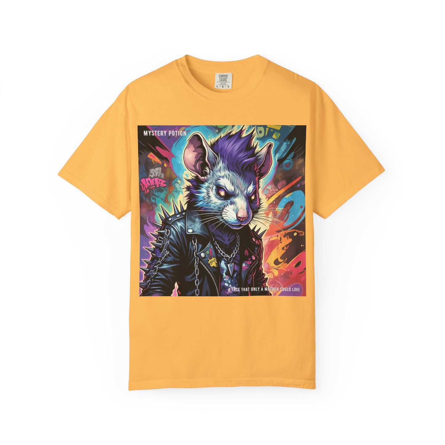 Punk Rock Rodent T-Shirt, Unisex Graphic Tee, Edgy Casual Wear, Alternative Fashion, Gift for Music Lovers, Festival Apparel