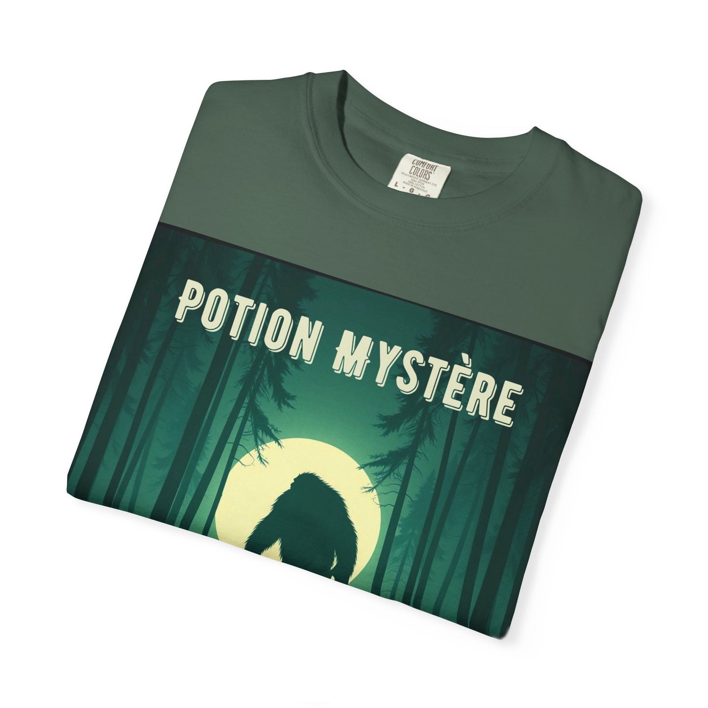 'Yeti' par Potion Mystère, Mysterious Yeti T-Shirt, Unisex Graphic Tee, Adventure Apparel, Gift for Explorers, Nature-Inspired Clothing for Sasquatch Lovers