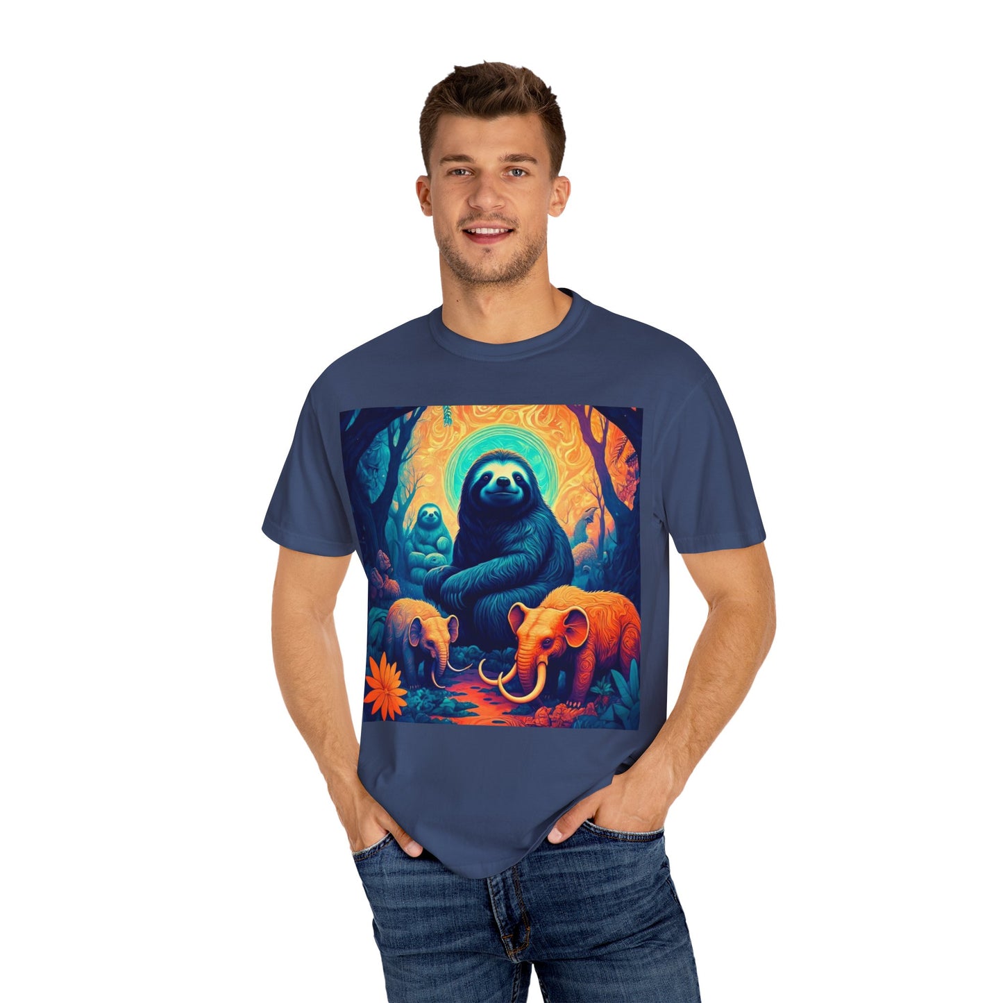 Vibrant Wildlife T-Shirt - Unisex Garment-Dyed Tee, Nature Lover Gift, Animal Art Shirt, Eco-Friendly Fashion, Summer Essentials