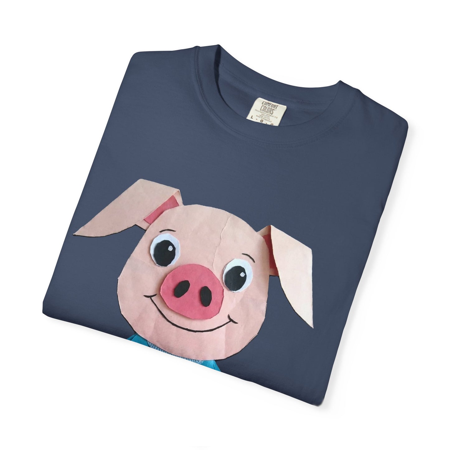 Cute Pig Character T-Shirt, Animal Lover Gift, Funny Graphic Tee, Casual Wear, Farm Themed Shirt