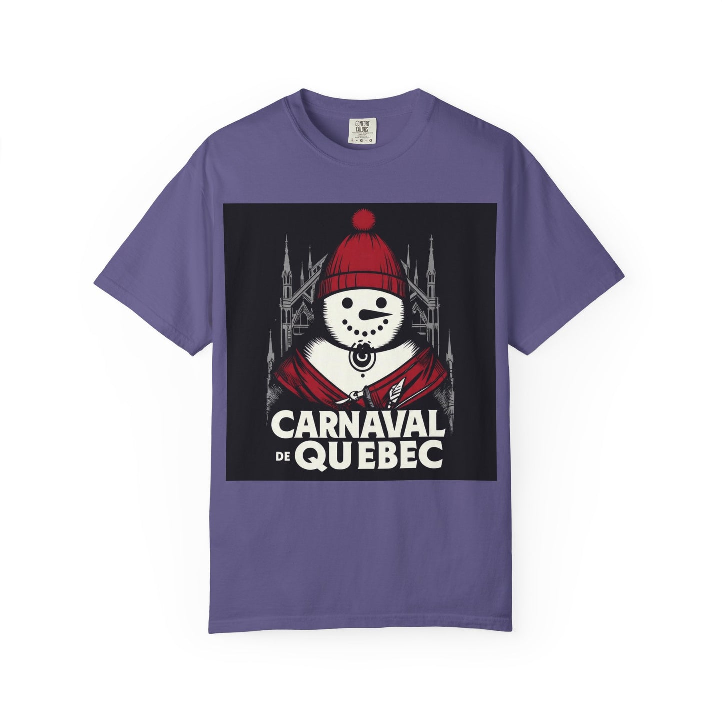 Carnaval de Québec Post-Goth T-shirt, Unisex Graphic Tee, Winter Festival Apparel, Holiday Gifts, Comfortable Everyday Wear