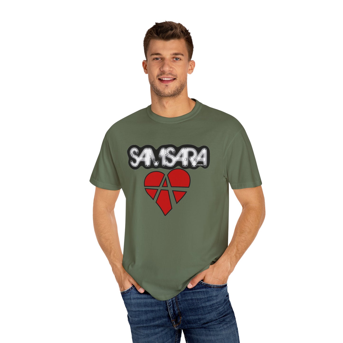 Samsara Unisex T-Shirt, Band Picture on back, Comfortable Graphic Shirt for Music Lovers, Perfect for Concerts, Gifts for Friends, Casual Wear, Street Style