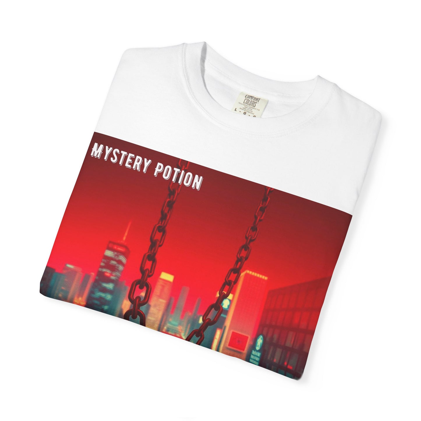Mystery Potion Urban T-Shirt, Retro Graphic Tee, Unisex Streetwear, Casual Wear, Gift for Art Lovers, Music Festival Apparel