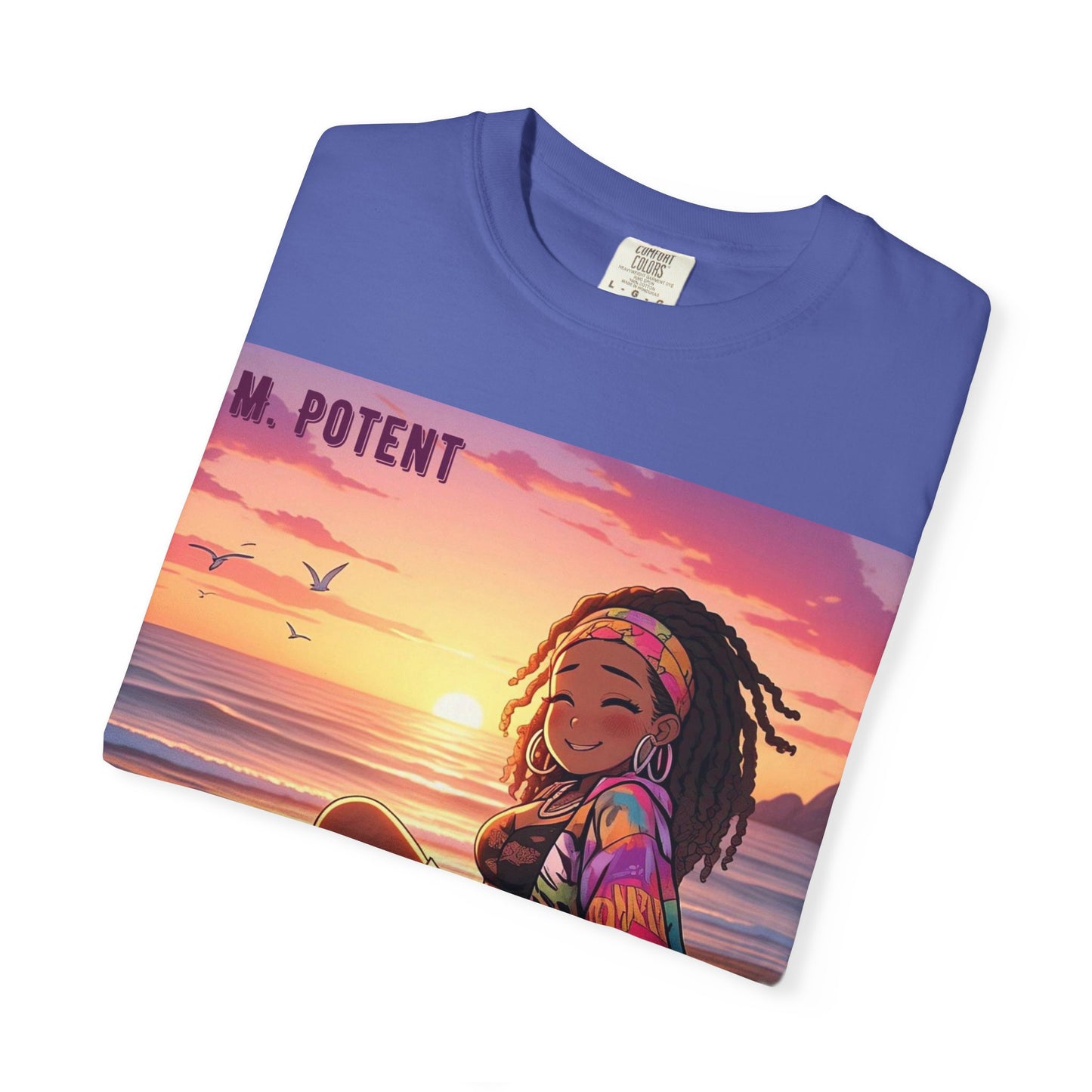 'Now You're Speaking My Language' by M. Potent, Beach Vibes Unisex Garment-Dyed T-shirt, Summer Apparel, Chill T-shirt, Vacation Wear, Perfect Gift for Sun Lovers, Graphic Tee