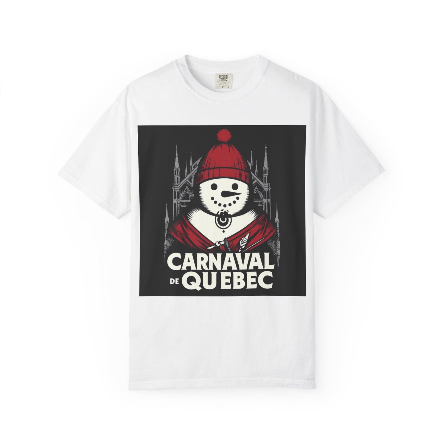 Carnaval de Québec Post-Goth T-shirt, Unisex Graphic Tee, Winter Festival Apparel, Holiday Gifts, Comfortable Everyday Wear