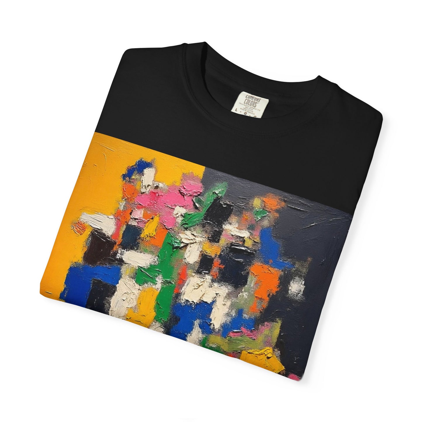 Vibrant Abstract Art Unisex T-Shirt, Colorful Graphic Tee, Casual Wear, Trendy Gift for Art Lovers, Perfect for Summer Festivals