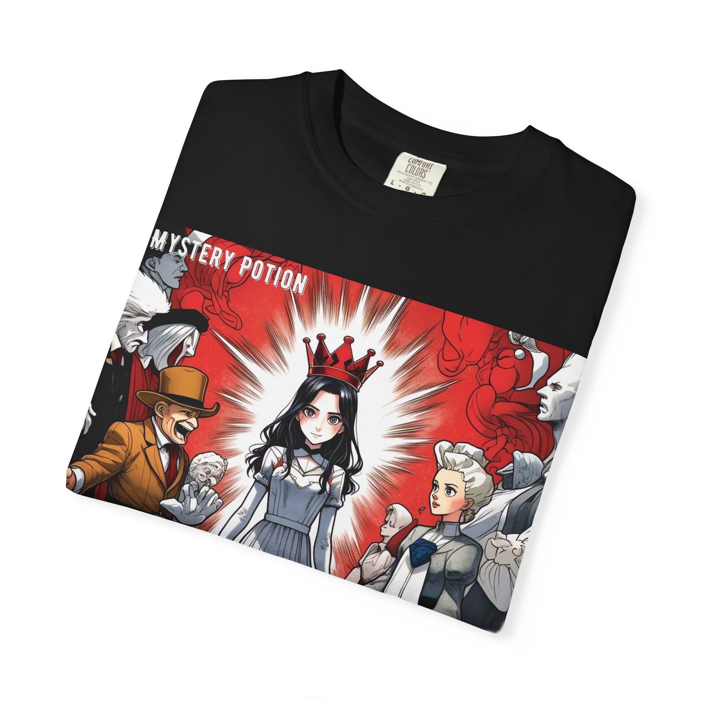 Mystery Potion's Alice In Wonderland Graphic Unisex T-shirt | Cool Casual Wear, Gift for Fans, Art Lovers, Anime Style Merch, Unique Everyday Tee