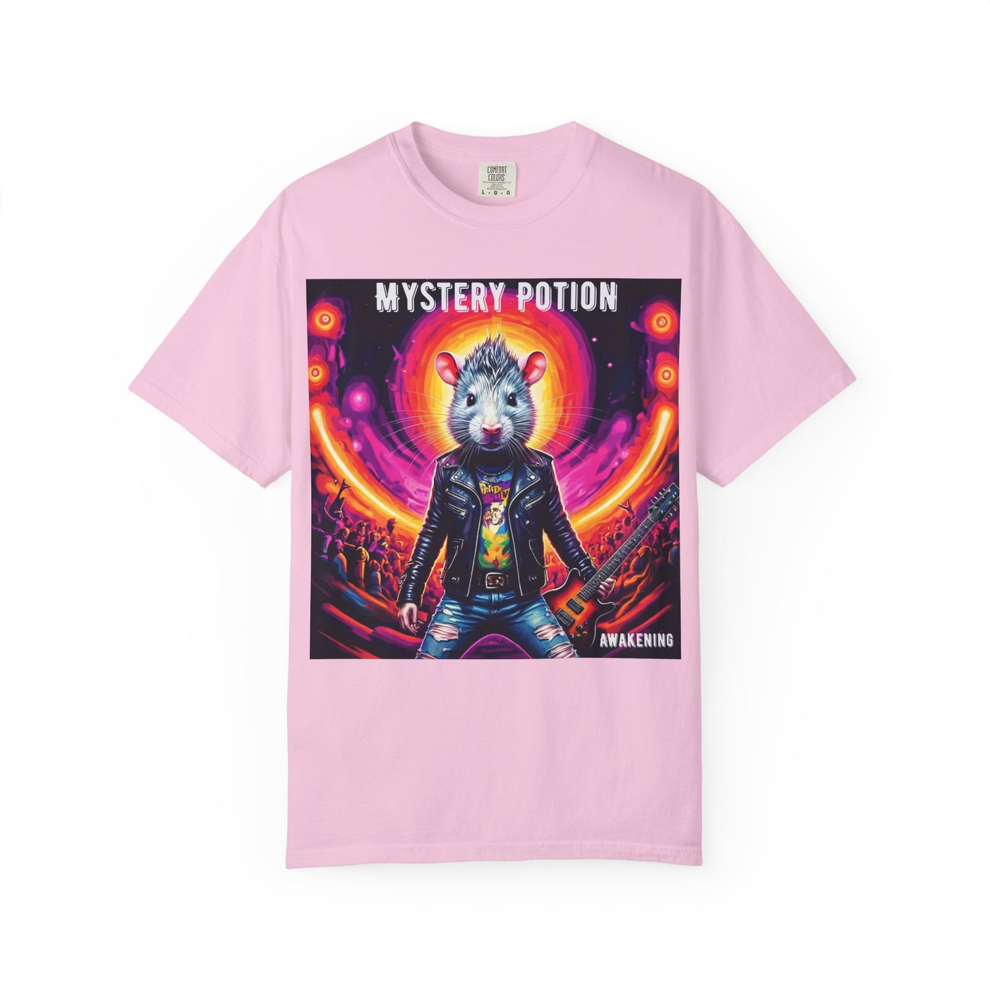 Mystical Hamster Graphic Tee | Unisex Edgy T-Shirt, Perfect for Festivals, Concerts, Gifts, Casual Wear, and Parties