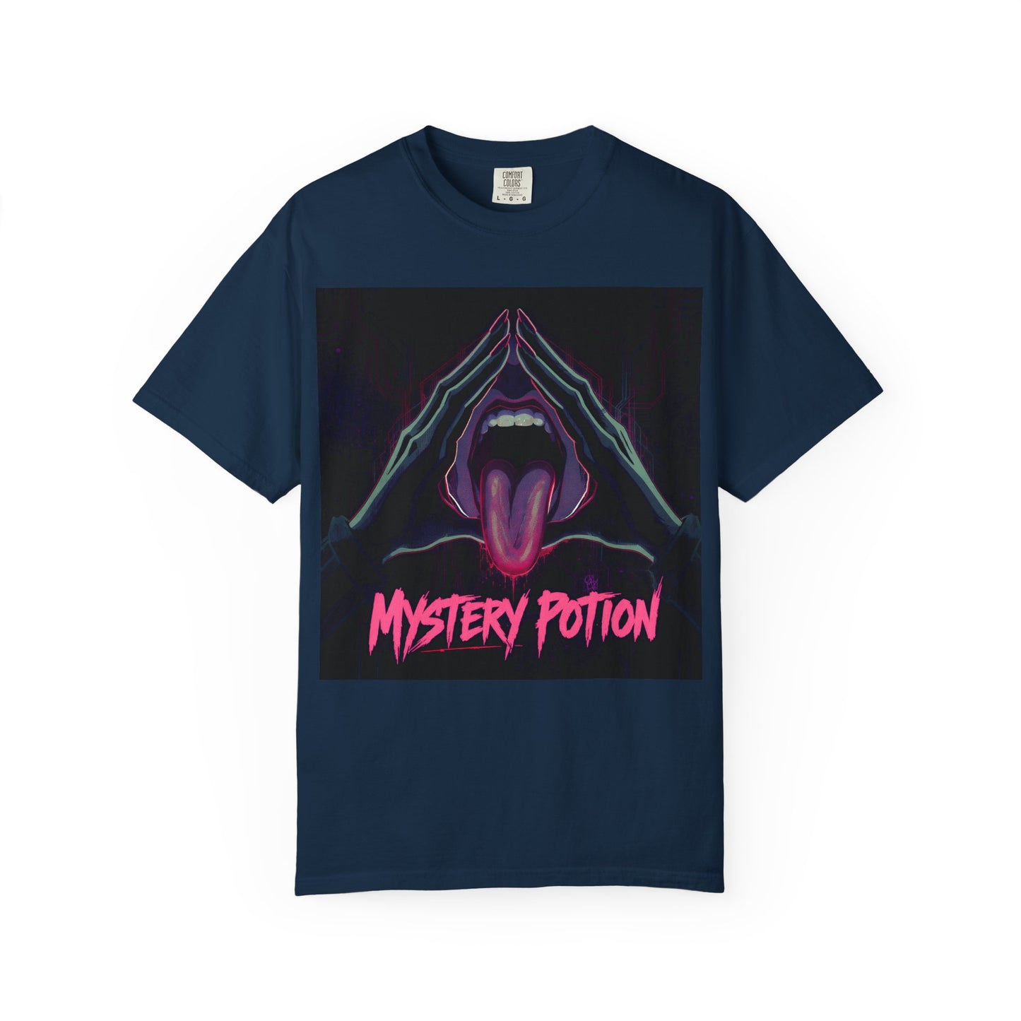 Mystery Potion Graphic Tee, Unisex T-Shirt for Festivals, Gift for Friends, Retro Vibes, Statement Shirt