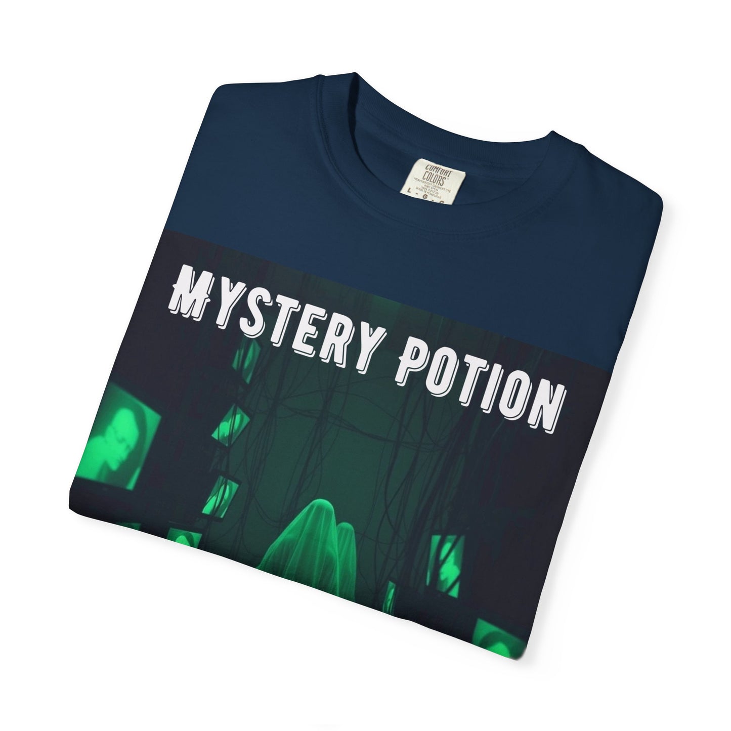 Mystery Potion Unisex T-Shirt | Ghostly Vibe | Perfect for Halloween, Gifts, or Casual Wear, Unique Tee, Spooky Apparel, Graphic Shirt
