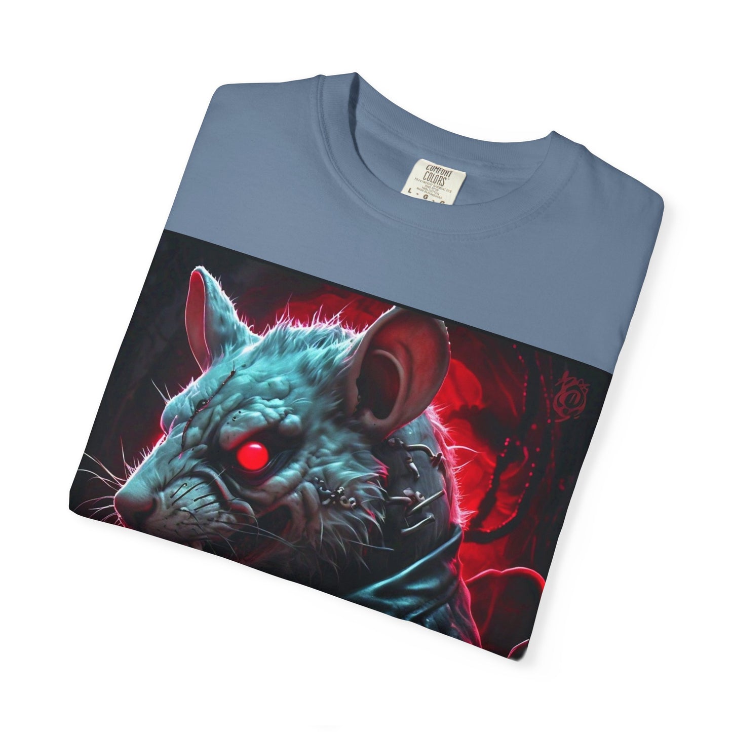 'Mystery Potion' Punk Rock Rat in Leather Jacket T-shirt, Rocker Tee, Original Logo