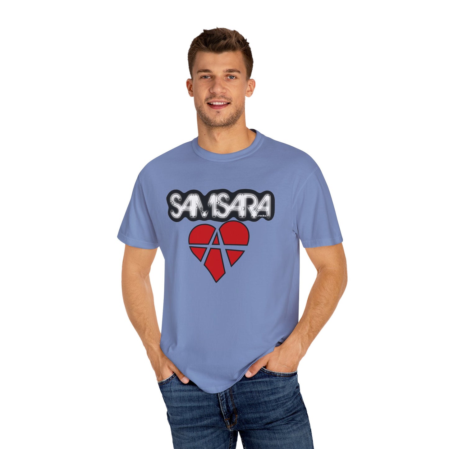 Samsara Unisex T-Shirt, Band Picture on back, Comfortable Graphic Shirt for Music Lovers, Perfect for Concerts, Gifts for Friends, Casual Wear, Street Style