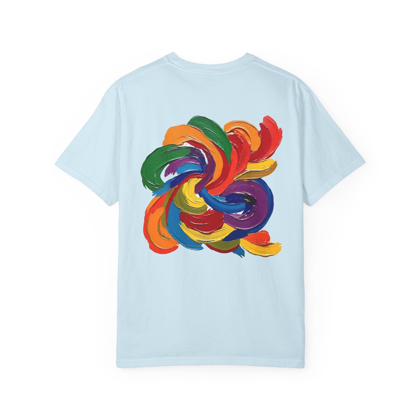 Colorful Swirl Unisex T-Shirt, Vibrant Art Tee, Casual Wear, Gift for Artists, Statement Shirt, Summer Outfit