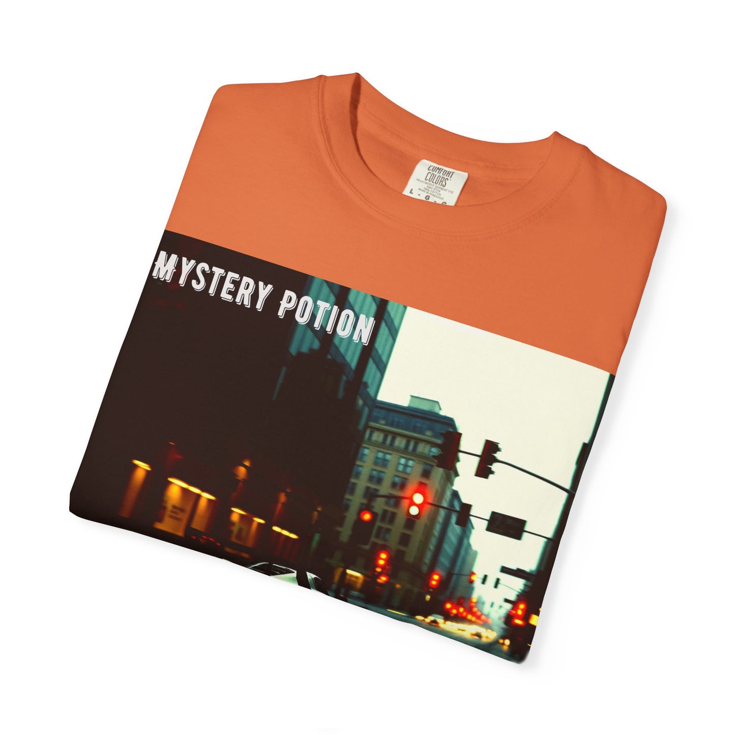 'Red Light Stop, Green Light Burn' by Mystery Potion Urban Vibe T-Shirt, Street Art T-Shirt, Fashion Tee, Gift for Art Lovers, Unisex Cotton Shirt, Unique Graphic Tee