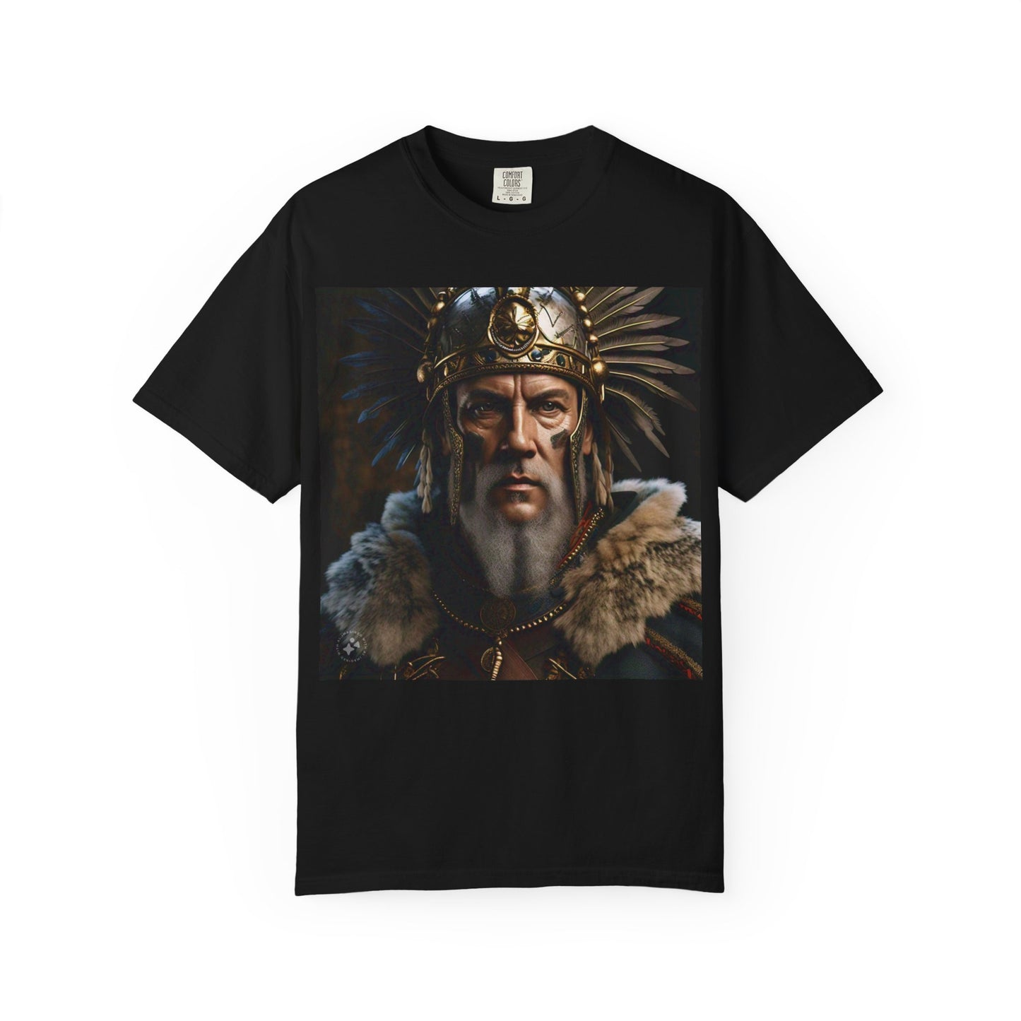 Warrior Spirit Garment-Dyed T-Shirt, Vintage Tee, Unisex Fashion, Gift for Him, Casual Wear, Graphic Top, Everyday Style