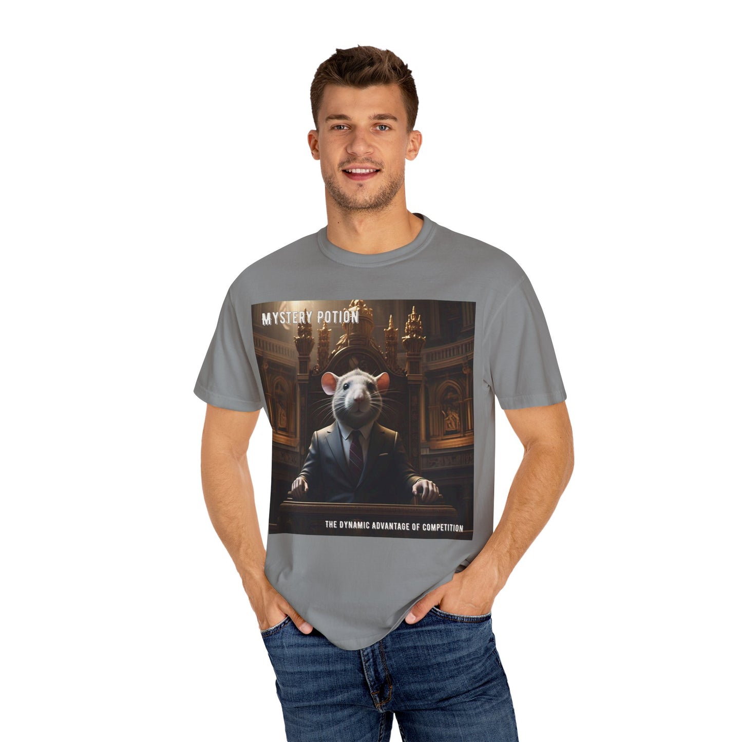 Mystery Potion Funny Unisex T-Shirt, Gift for Animal Lovers, Quirky Tee, Unique Graphic Shirt, Perfect for All Occasions