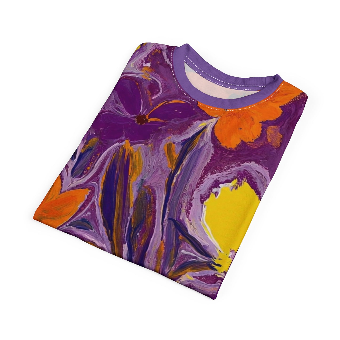 Floral Art Unisex Tee, Vibrant Colorful Shirt, AOP T-Shirt, Summer Fashion, Gift for Her, Casual Wear