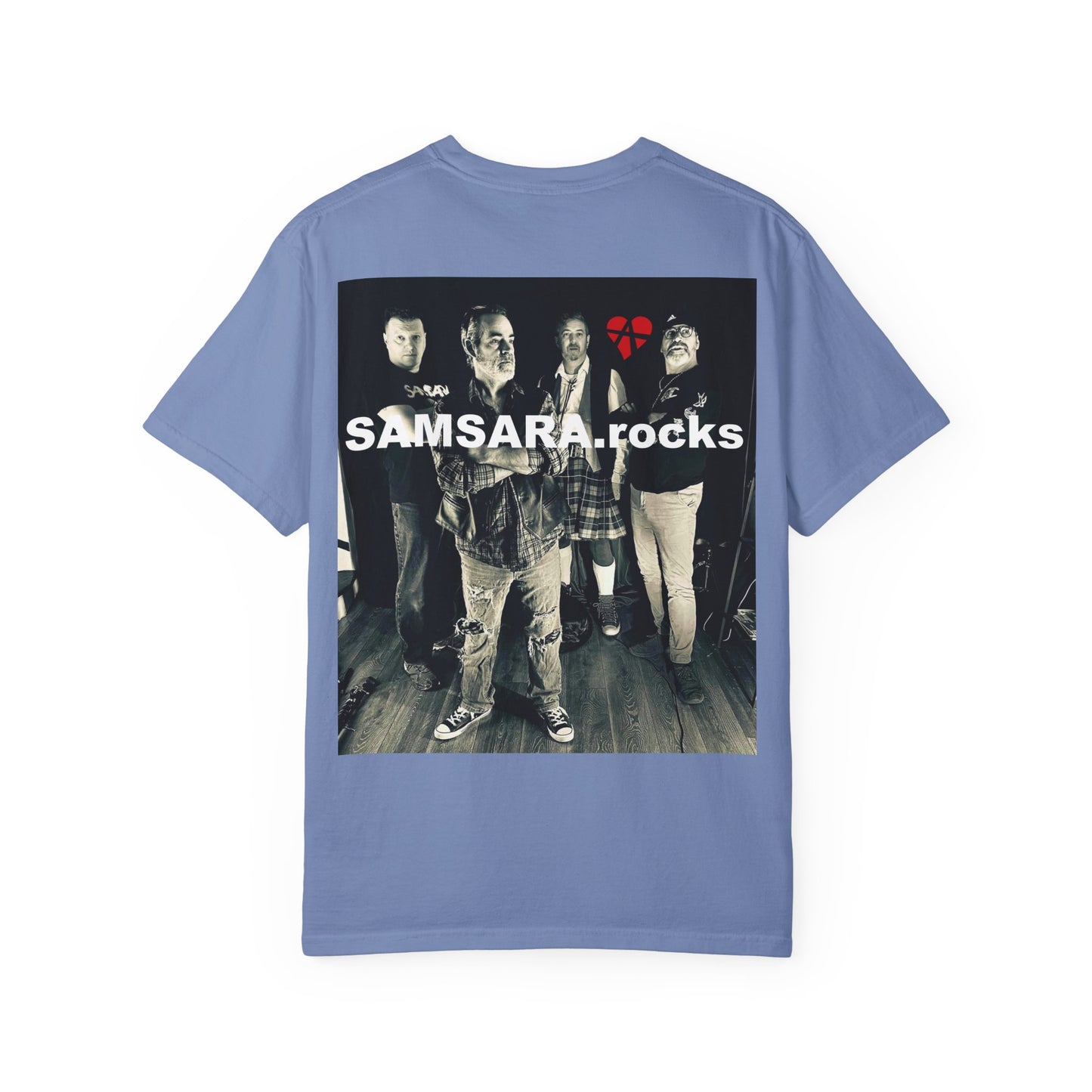 Samsara Unisex T-Shirt, Band Picture on back, Comfortable Graphic Shirt for Music Lovers, Perfect for Concerts, Gifts for Friends, Casual Wear, Street Style