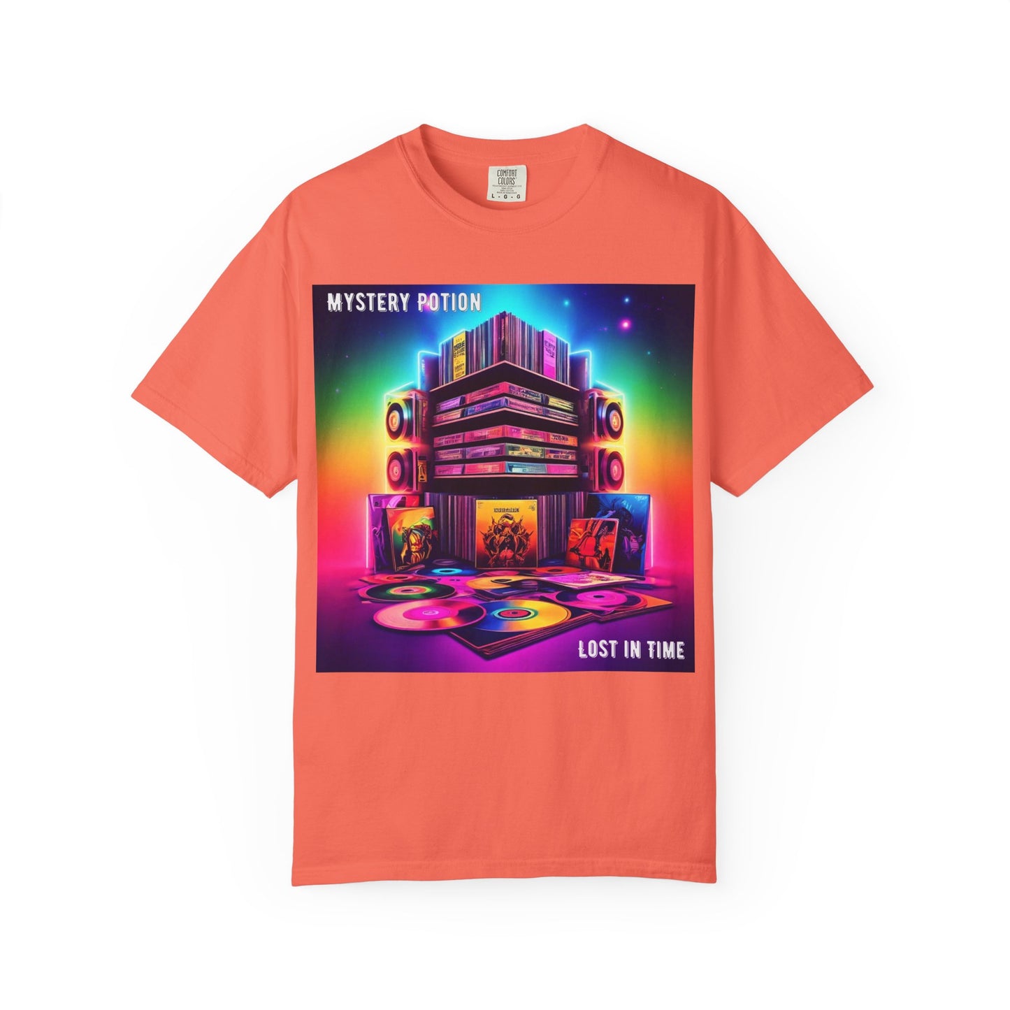 Lost In Time Vintage Vibe T-Shirt - Mystery Potion Graphic Tee, Unisex Casual Wear, Retro Music Lovers, Festival Apparel, Gift Idea